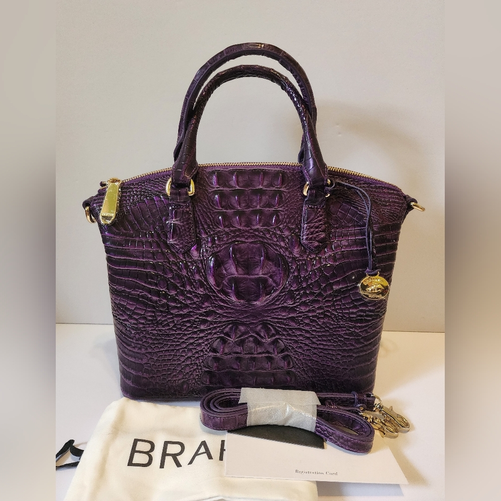 Brahmin Duxbury Satchel In Ultraviolet